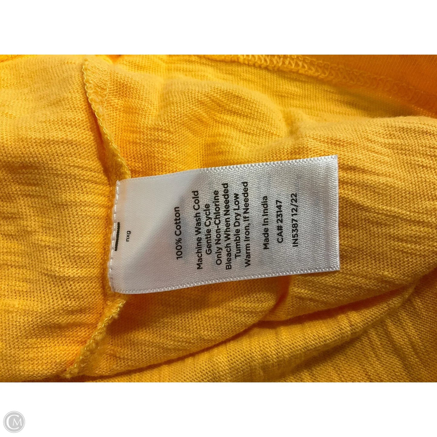 Top Short Sleeve By Talbots In Orange, Size: Xl