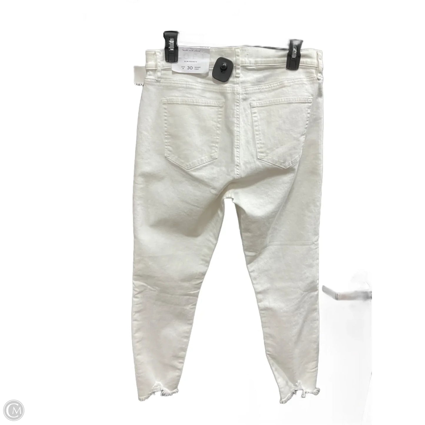 Jeans Skinny By Loft In Cream, Size: 10