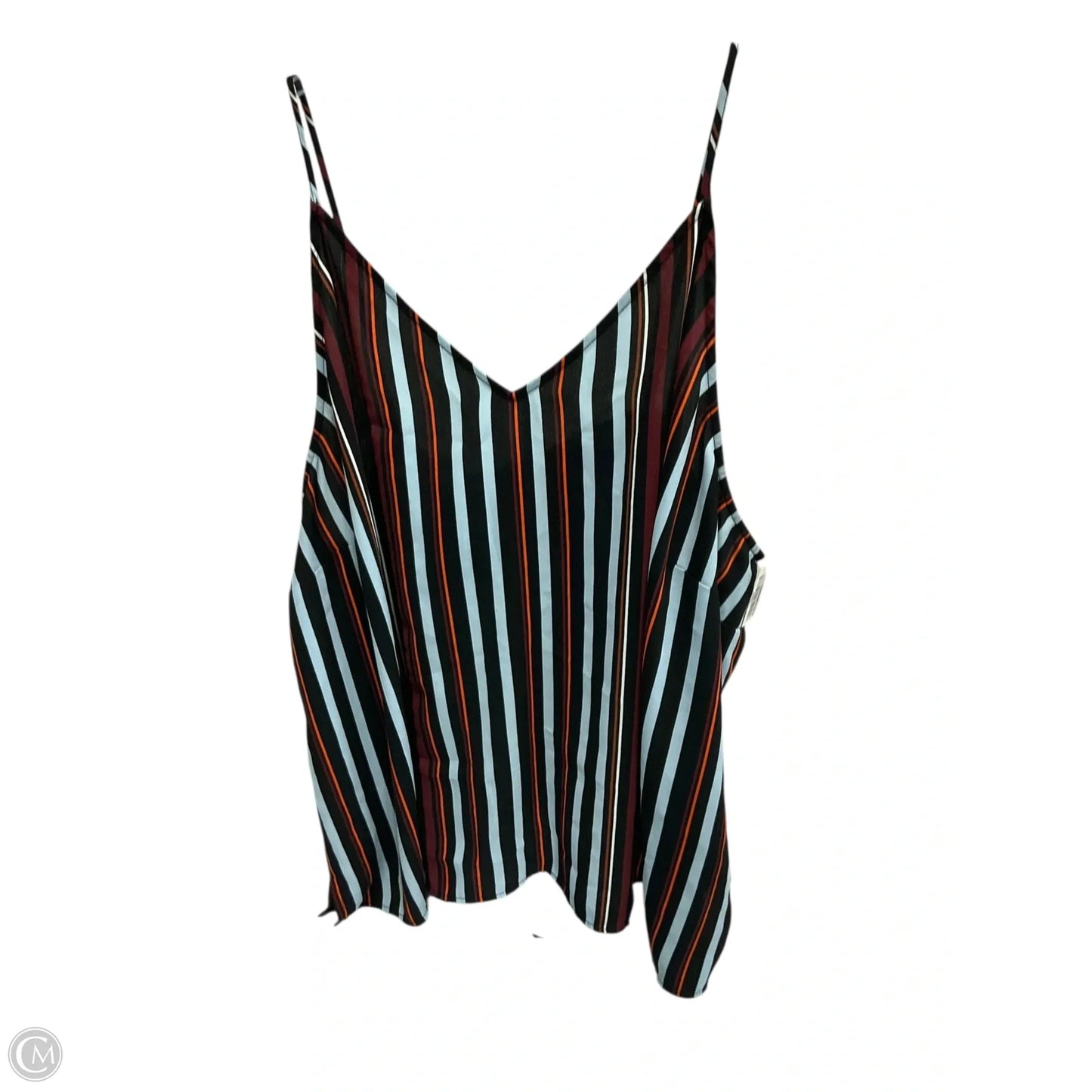 Top Cami By Halogen In Striped Pattern, Size: 3x