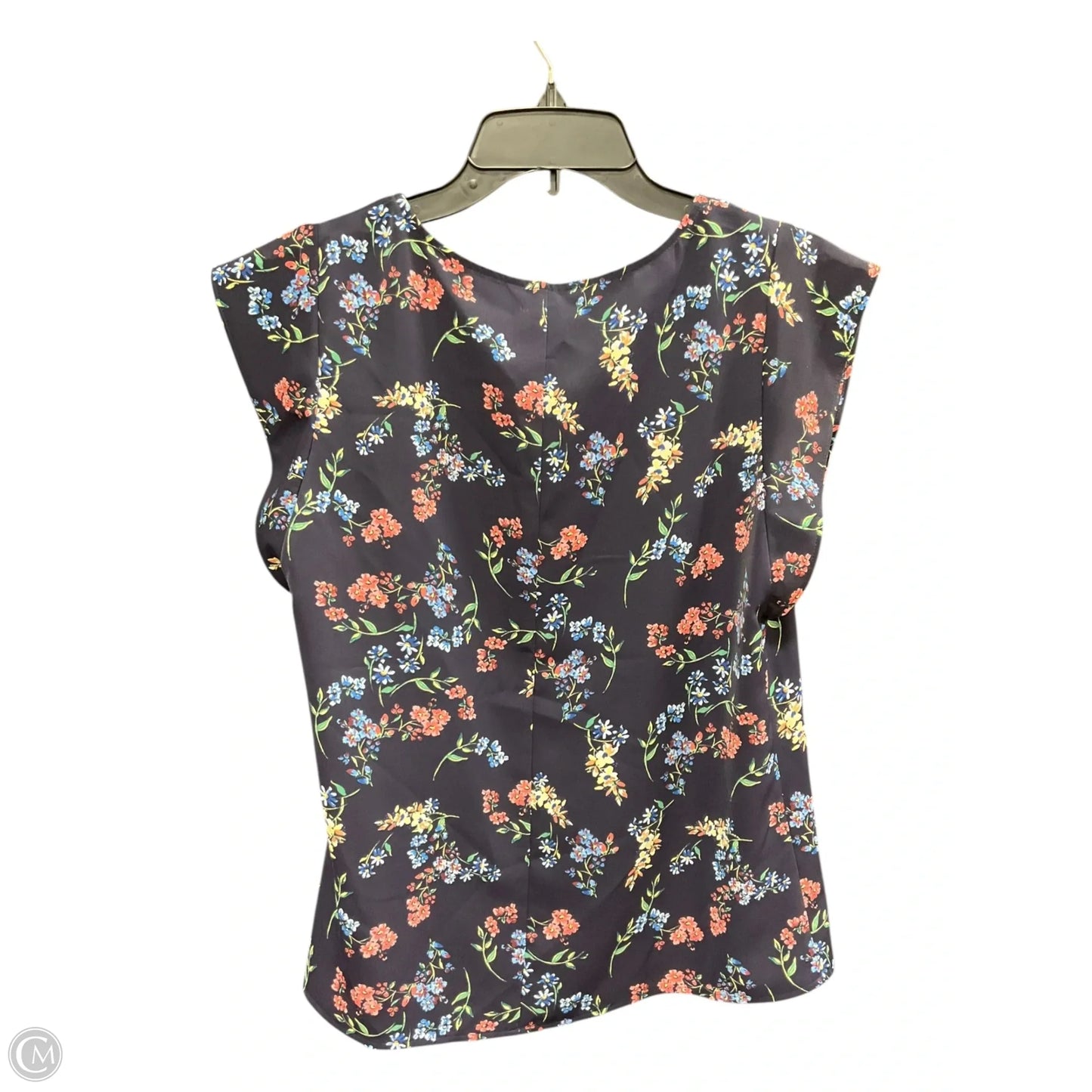 Top Short Sleeve By Express In Floral Print, Size: S