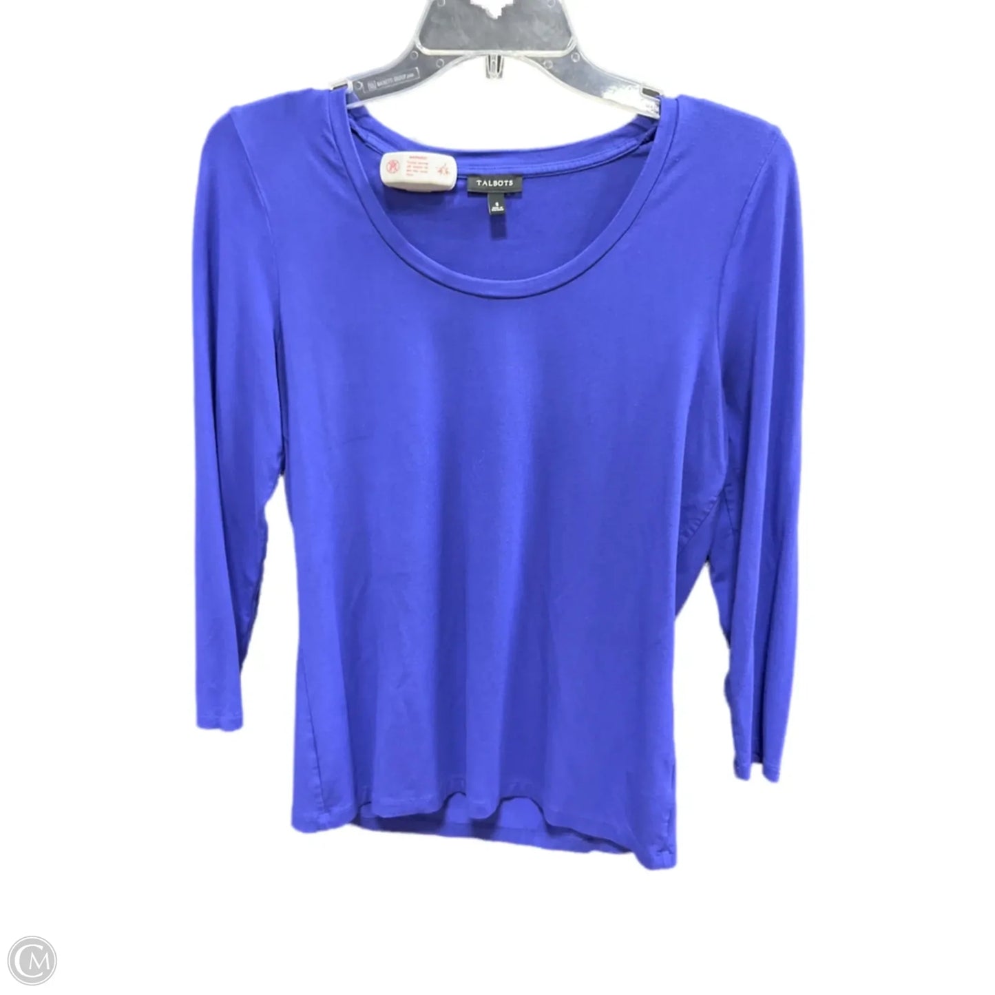 Top Long Sleeve By Talbots In Blue, Size: S