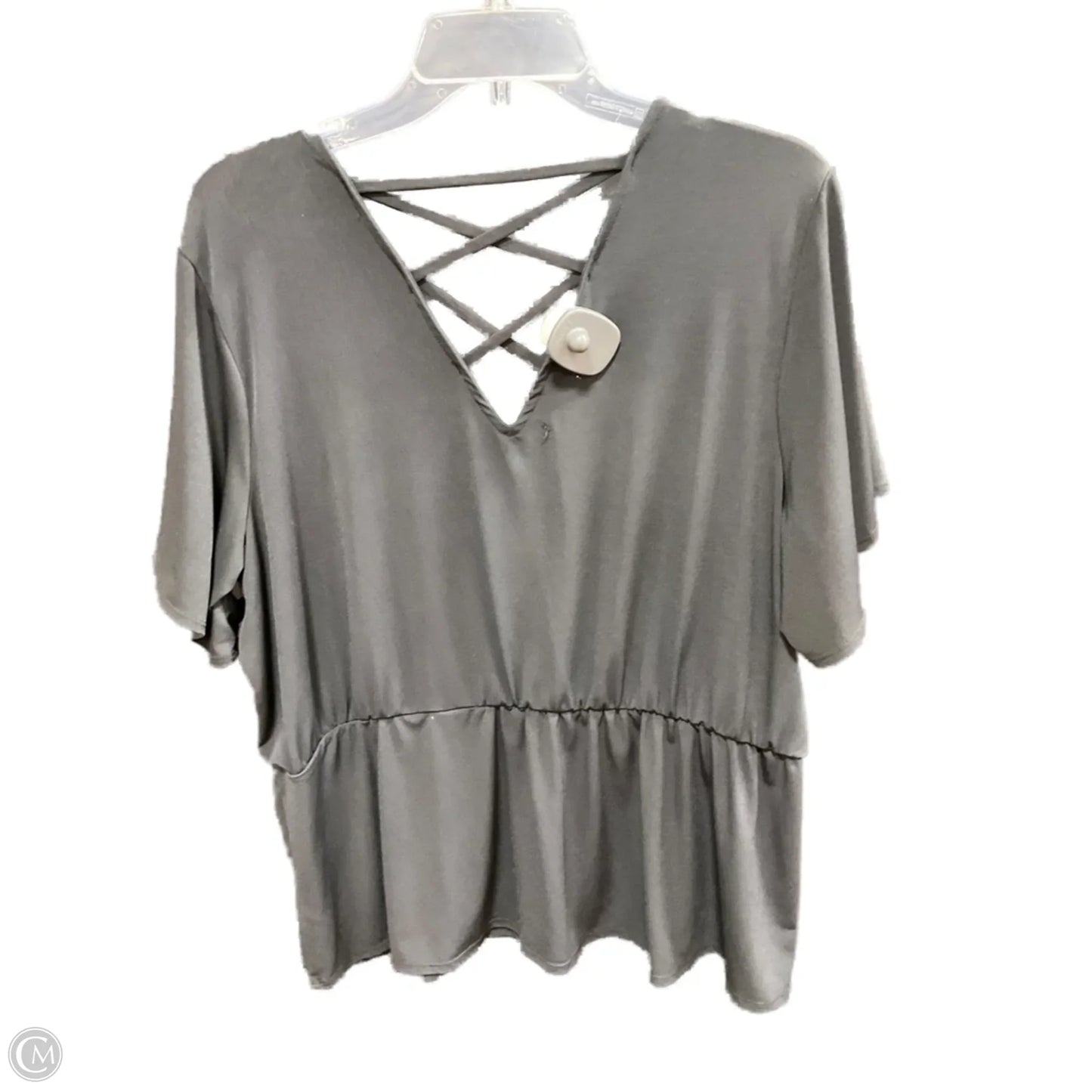 Top Short Sleeve By Maurices In Black, Size: Xxl