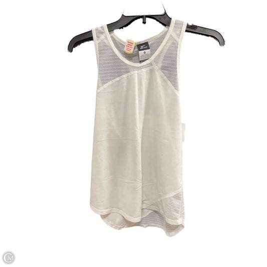 Athletic Tank Top By Nike Apparel In Cream, Size: M