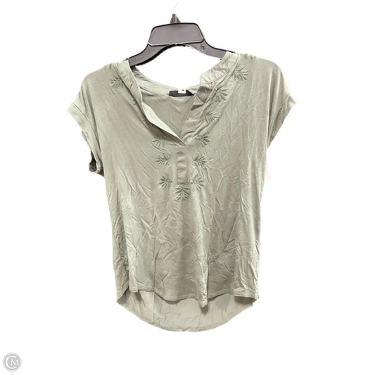 Top Short Sleeve By Cable And Gauge In Green, Size: Xs