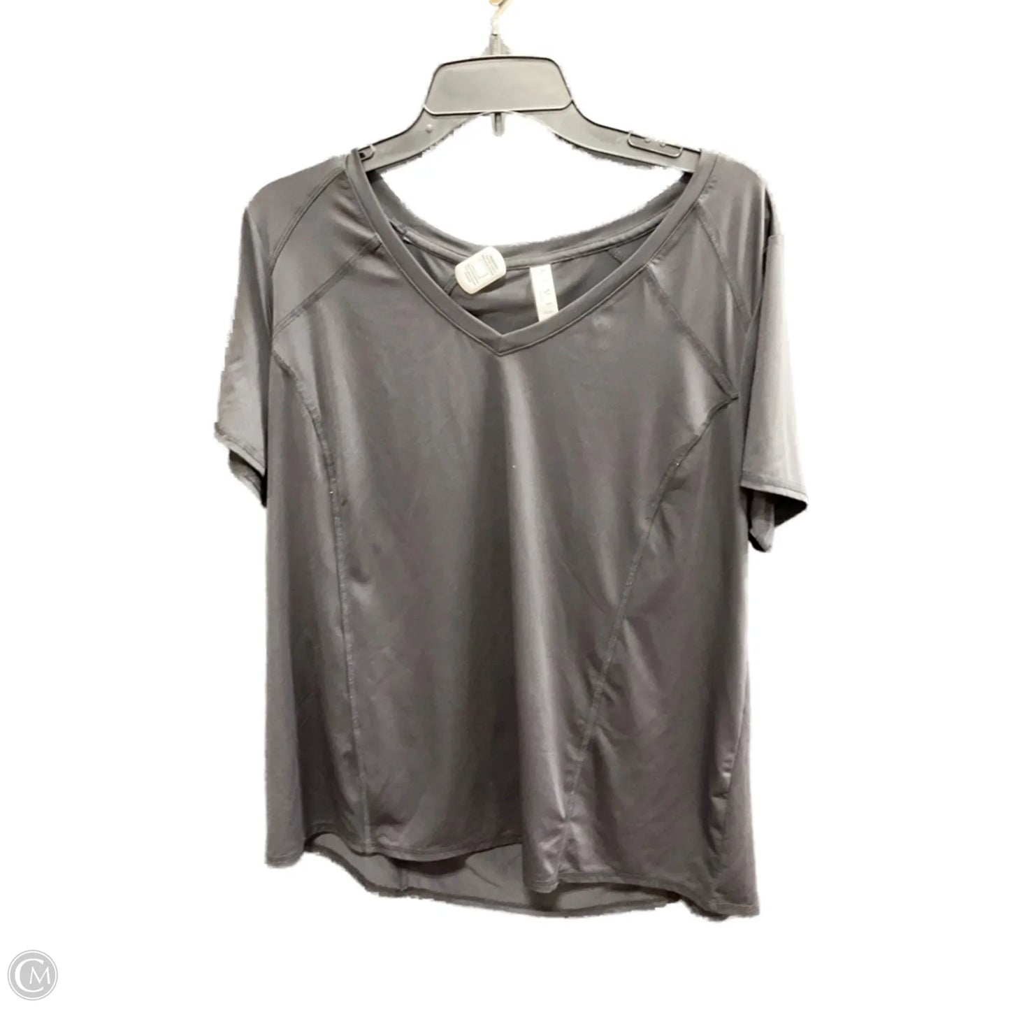 Athletic Top Short Sleeve By Livi Active In Black, Size: Xl