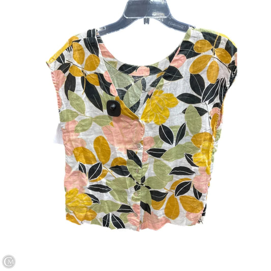 Top Short Sleeve By Rachel Zoe In Tropical Print, Size: S