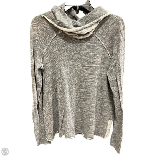 Sweatshirt Hoodie By Free People In Grey, Size: Osfm