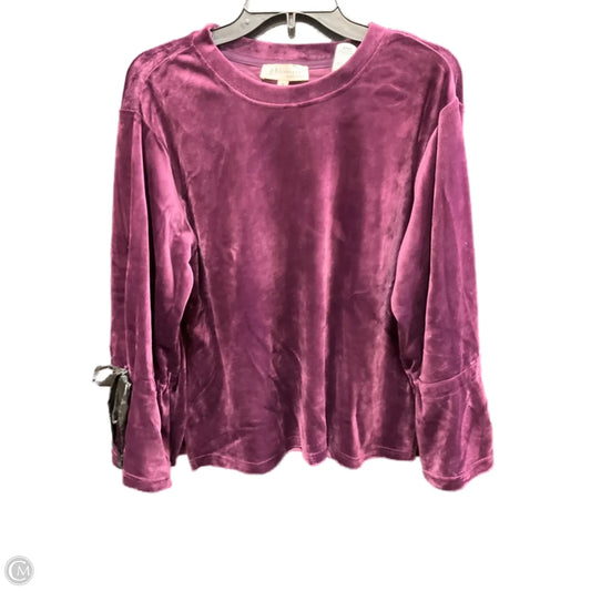 Top Long Sleeve By Philosophy In Purple, Size: M