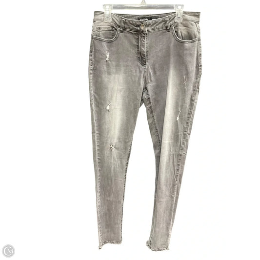 Jeans Skinny By Long Tall Sally In Grey, Size: 10