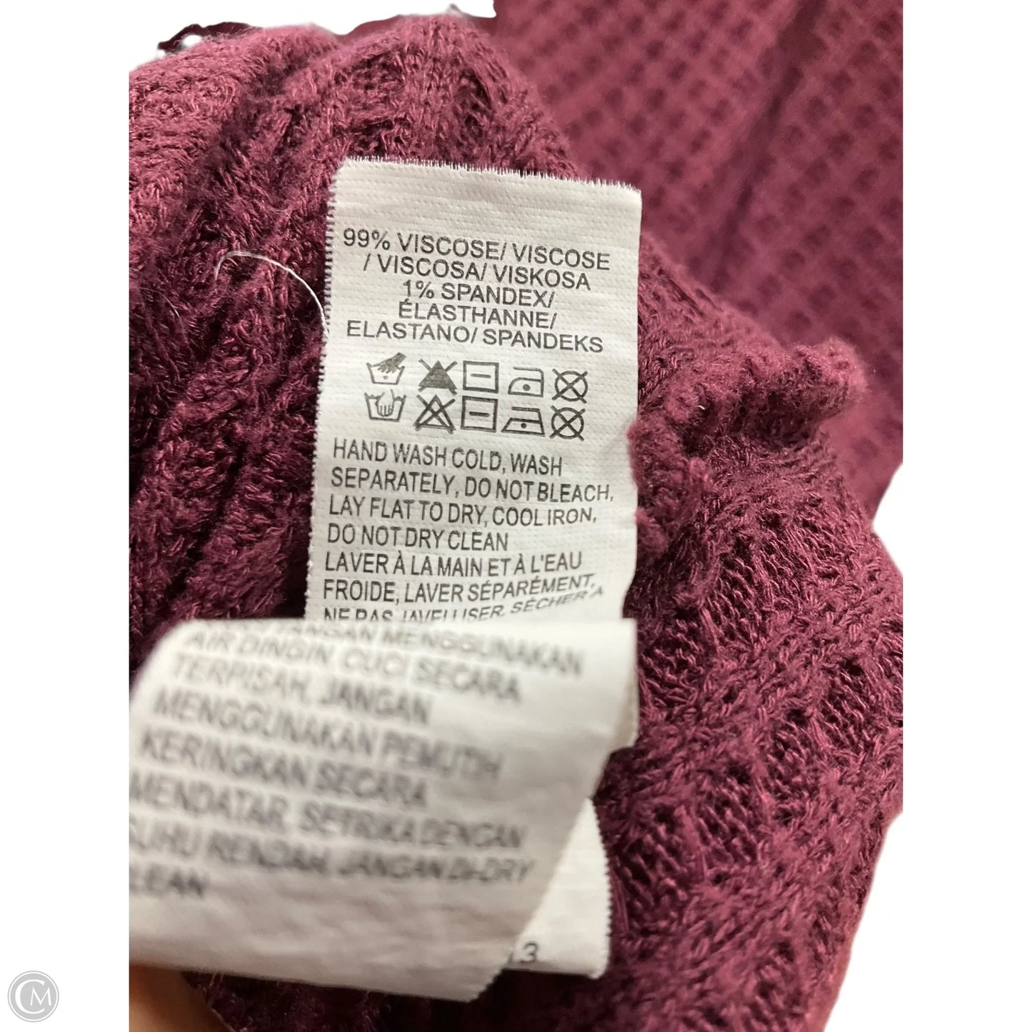 Top Long Sleeve By Lucky Brand In Red, Size: Xl