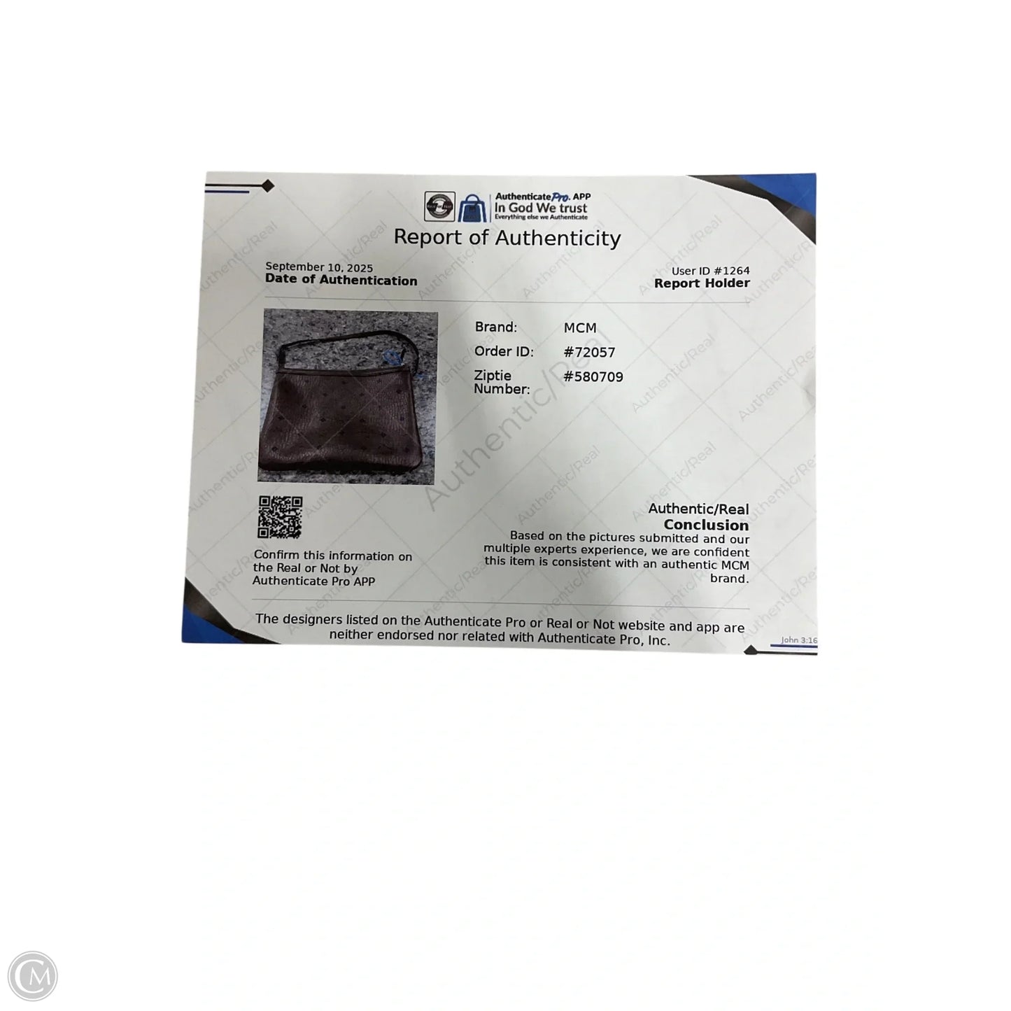 Handbag Luxury Designer By Mcm, Size: Medium