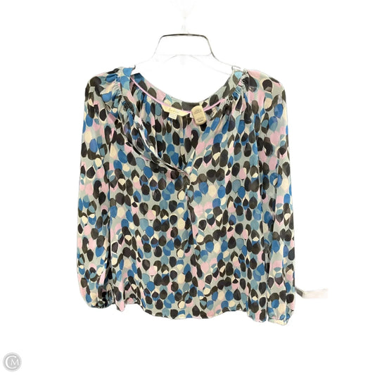 Top Long Sleeve By Boden In Blue & Pink, Size: 2