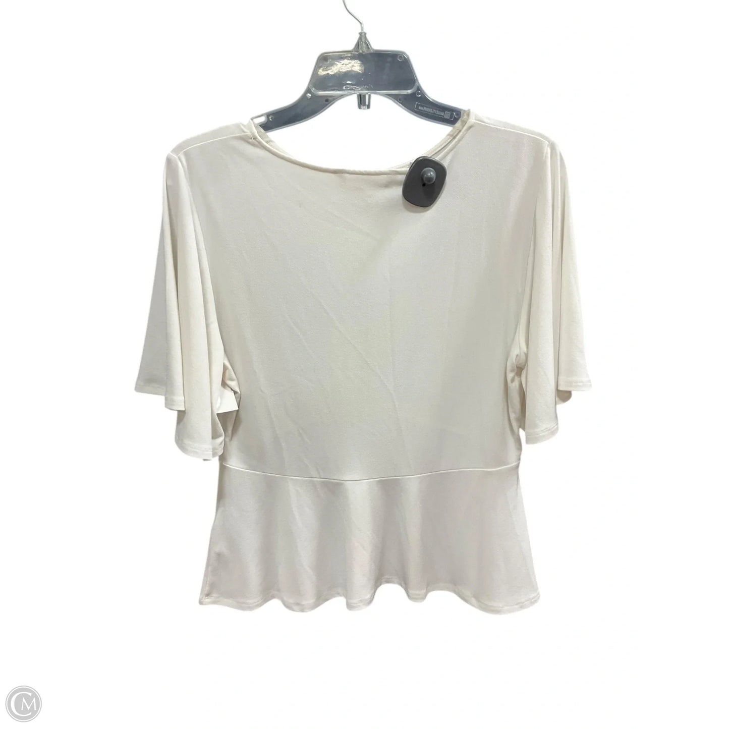 Top Short Sleeve By Banana Republic In Cream, Size: S