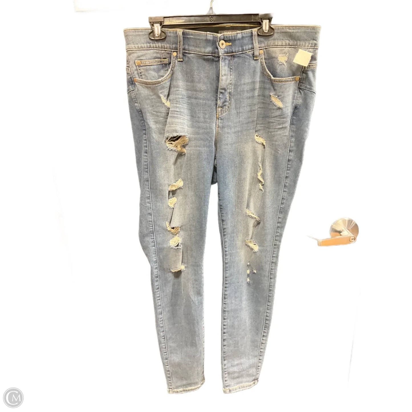 Jeans Skinny By Torrid In Blue, Size: 18