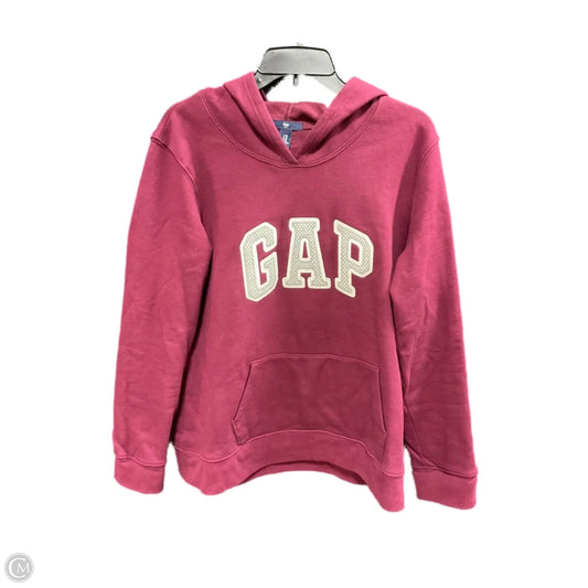 Athletic Sweatshirt Hoodie By Gap In Red, Size: Xl