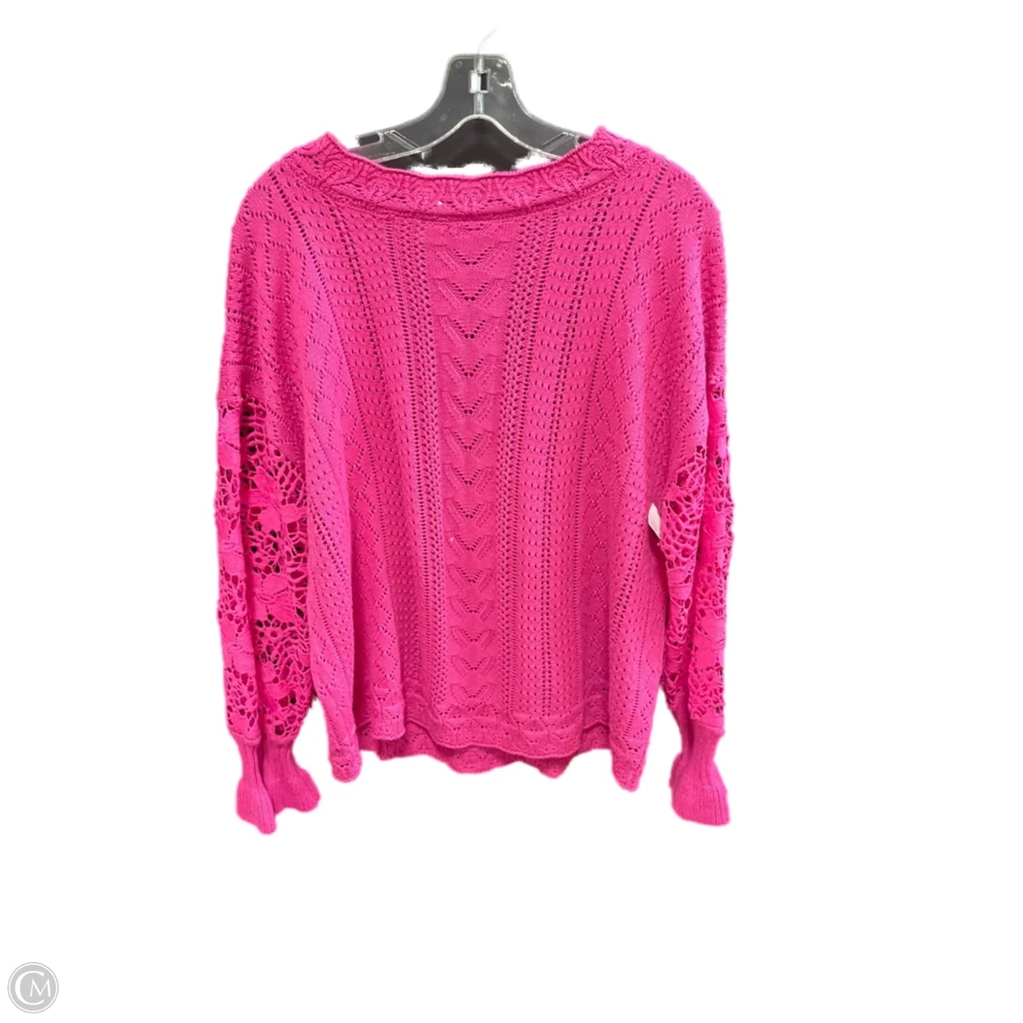 Top Long Sleeve By Cmf In Pink, Size: Xl