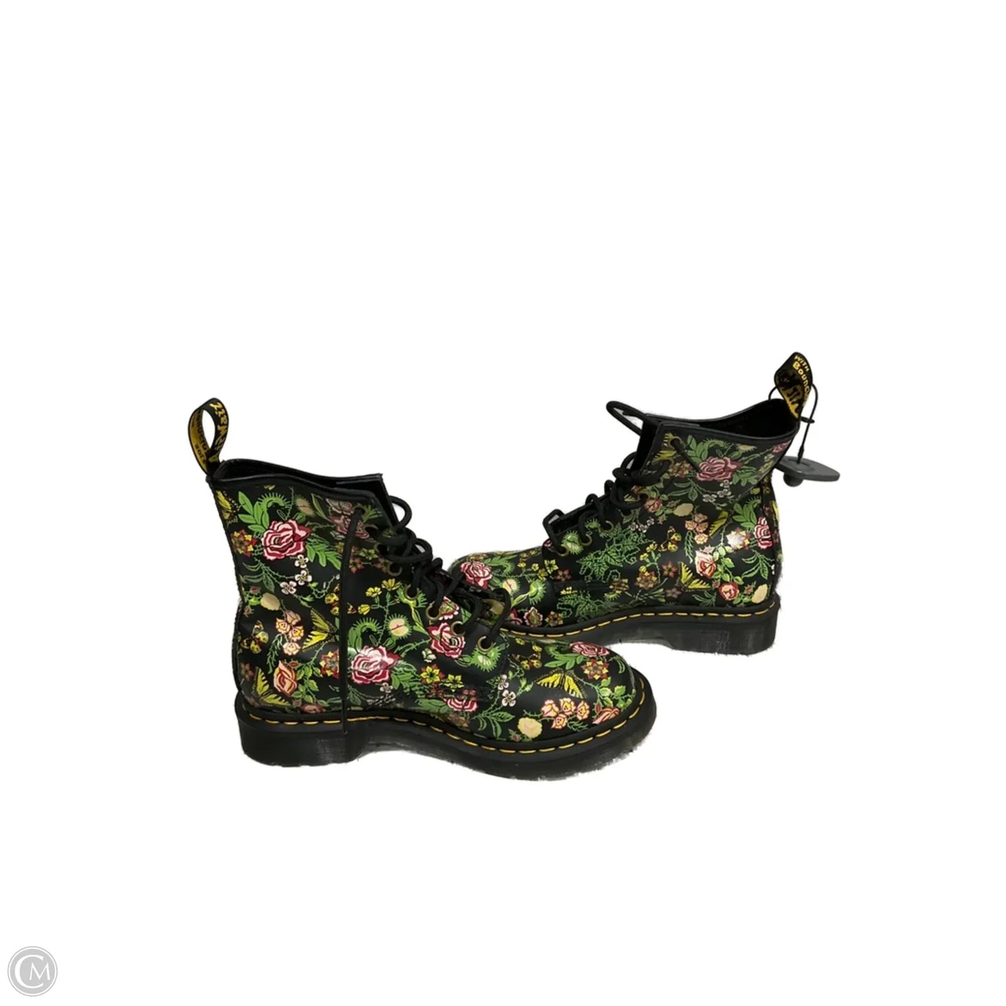 Boots Combat By Dr Martens In Floral Print, Size: 8