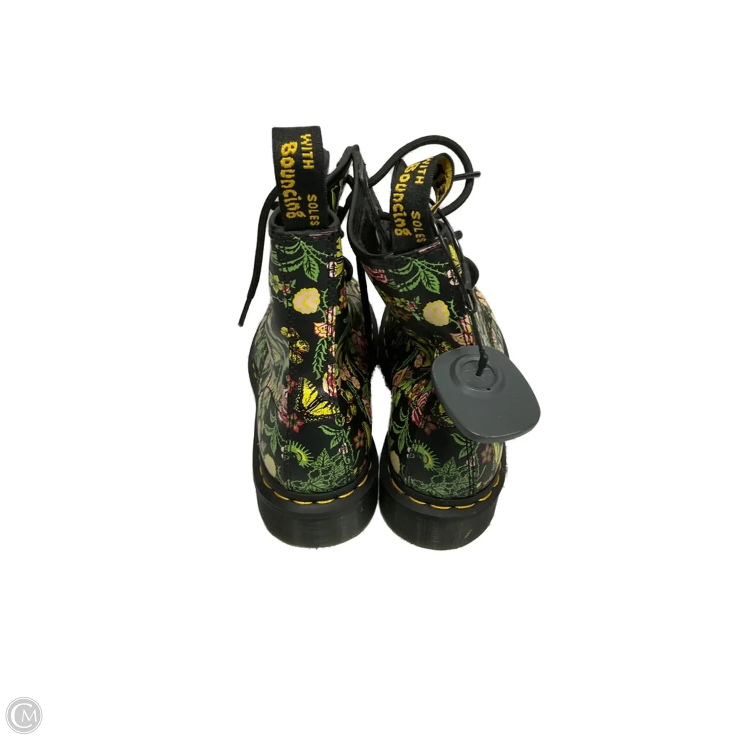 Boots Combat By Dr Martens In Floral Print, Size: 8