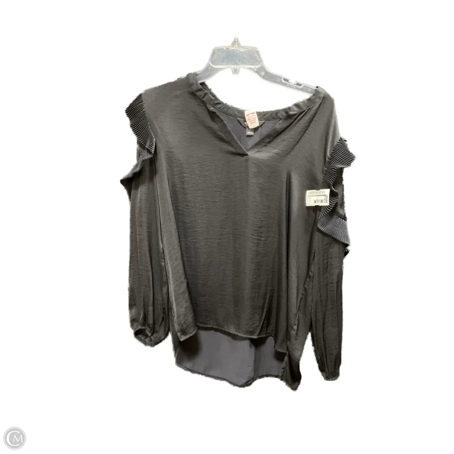 Top Long Sleeve By Simply Vera In Black, Size: L
