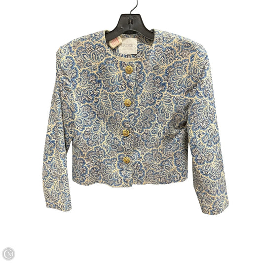 Blazer By Doncaster In Blue & Cream, Size: 10