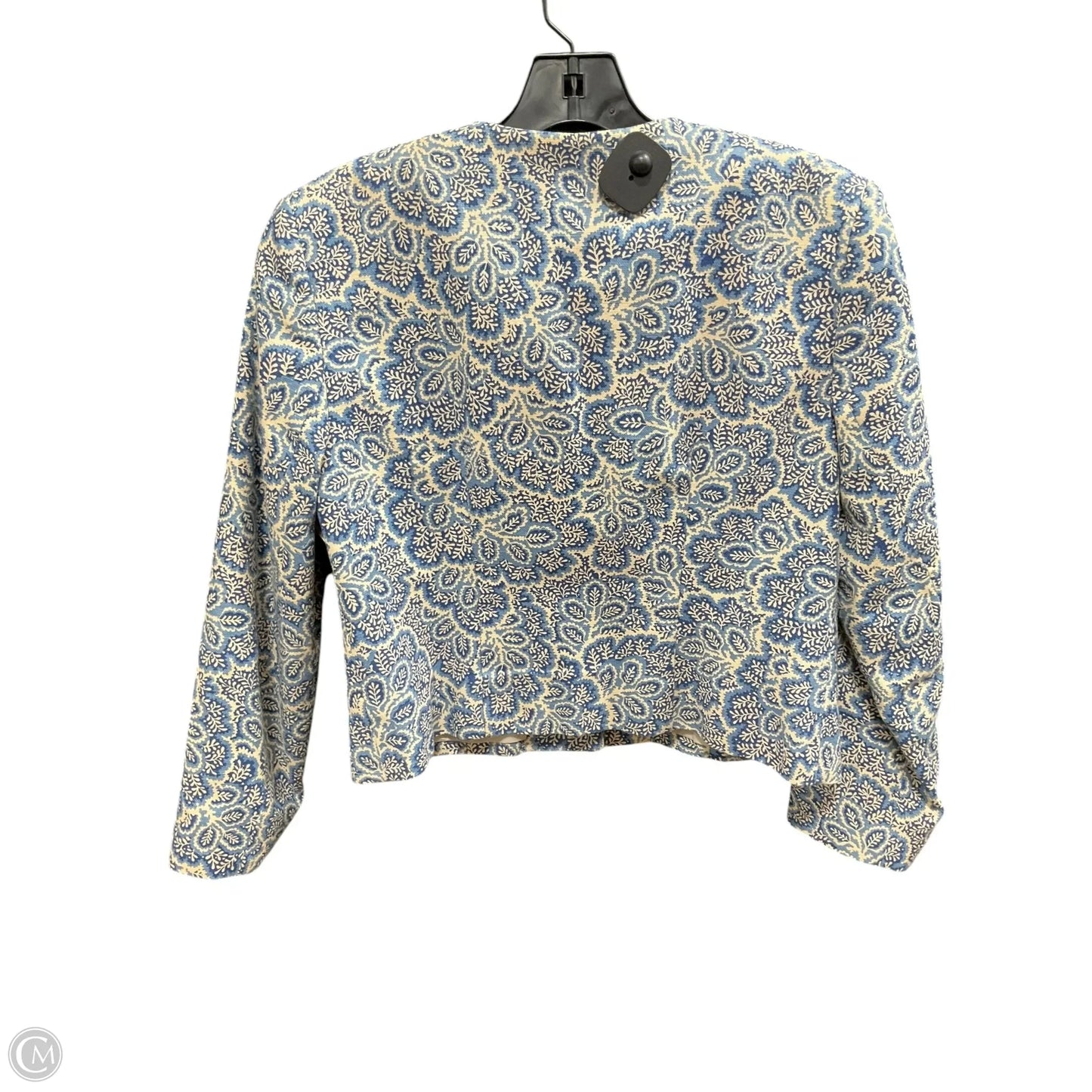 Blazer By Doncaster In Blue & Cream, Size: 10