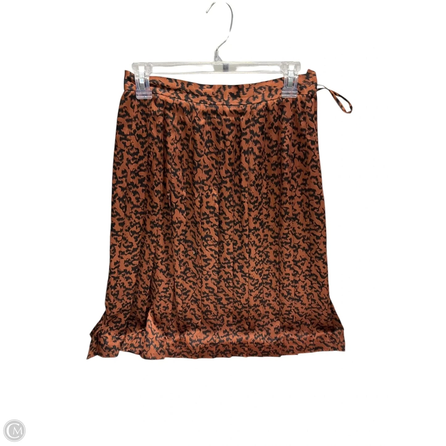 Skirt Midi By Doncaster In Black & Orange, Size: 8