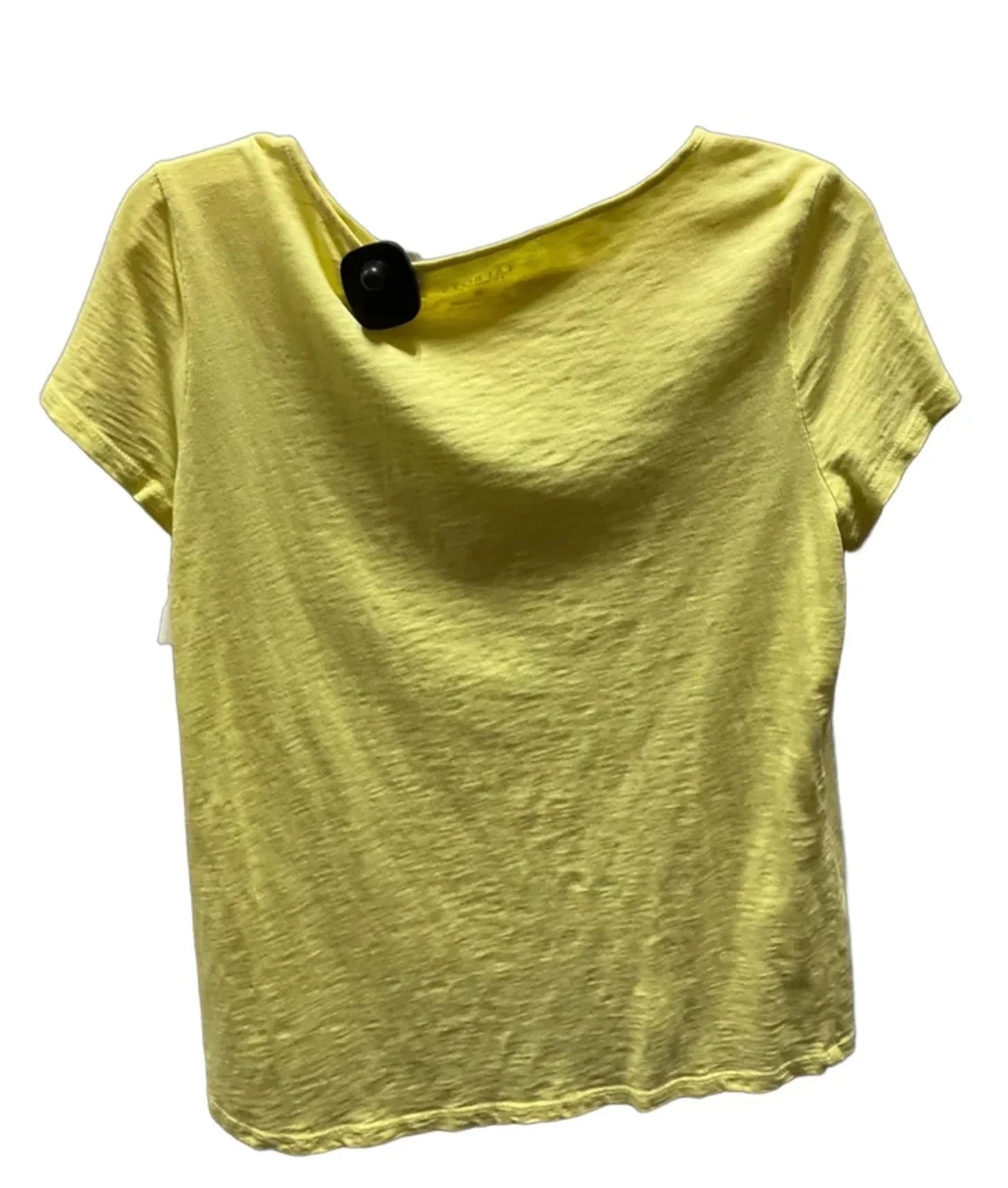 Top Short Sleeve By Talbots In Yellow, Size: S