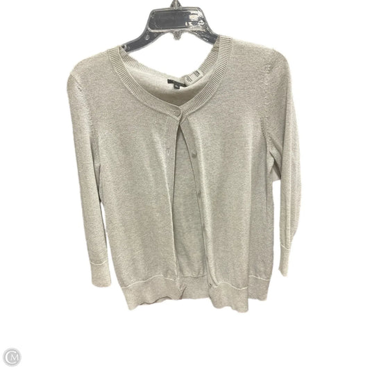 Sweater Cardigan By Talbots In Grey, Size: M