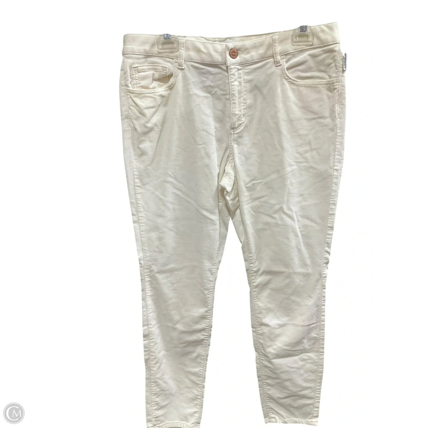 Pants Corduroy By Loft In Cream, Size: 10