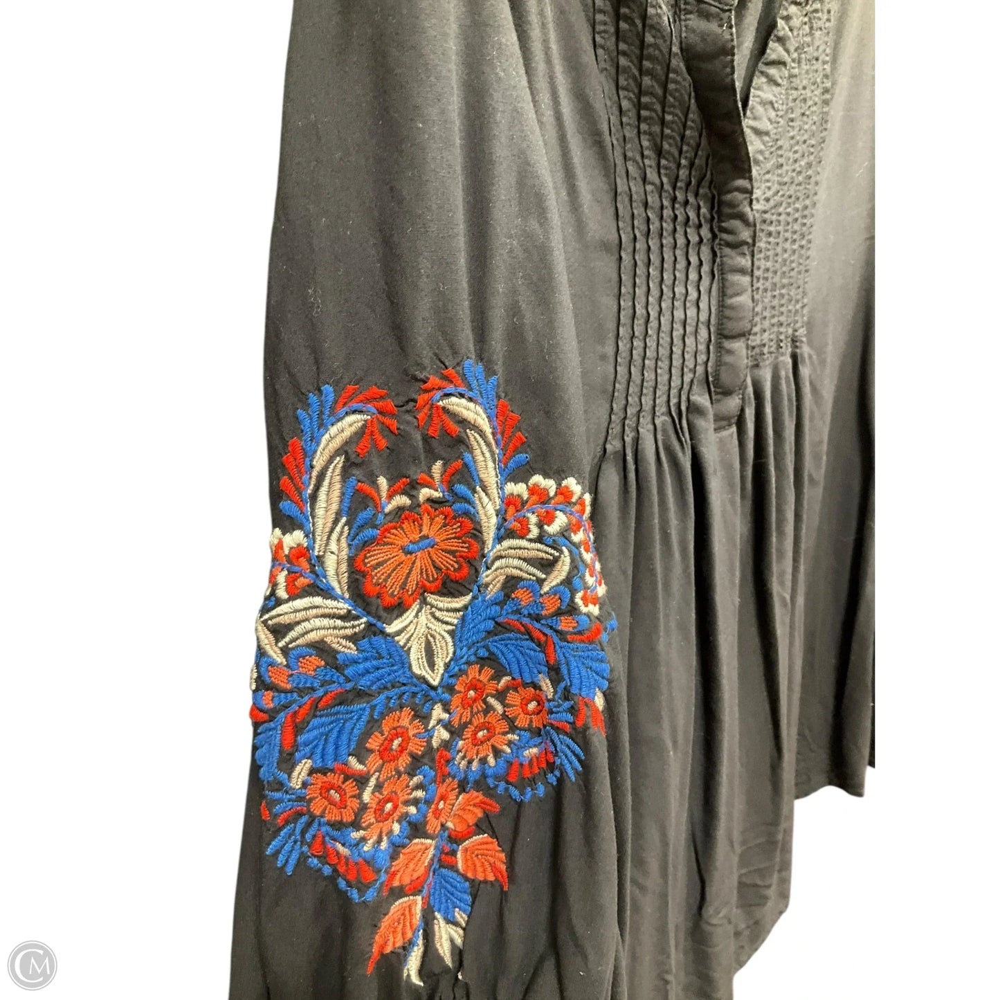 Top 3/4 Sleeve By Liz Claiborne In Black, Size: 1x