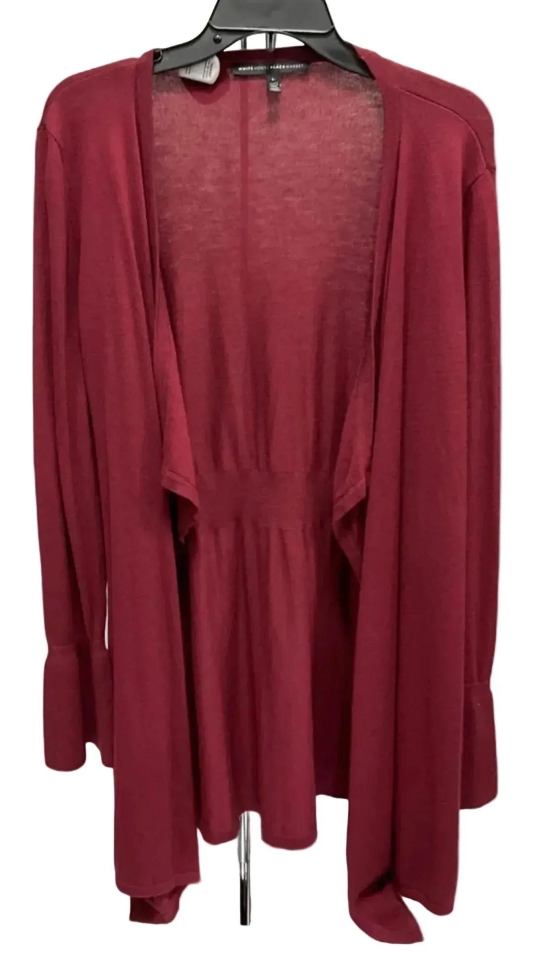 Sweater Cardigan By White House Black Market In Red, Size: L