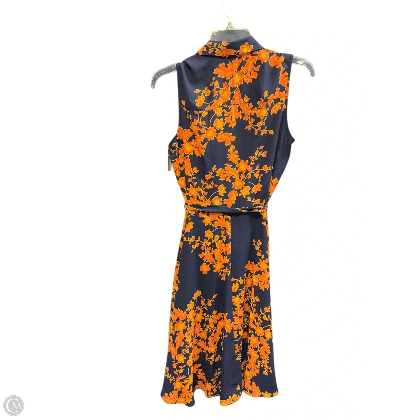 Dress Casual Midi By Nanette By Nanette Lepore In Blue & Orange, Size: 4