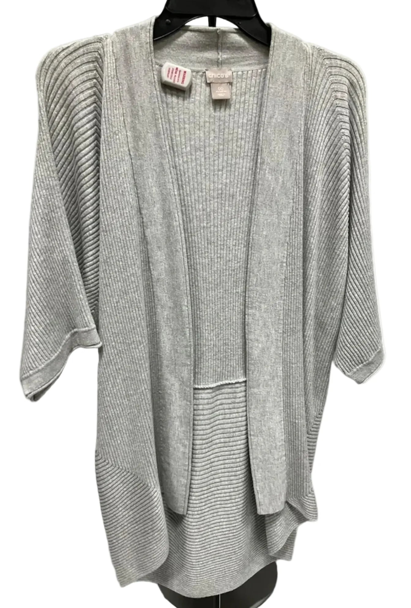 Sweater Cardigan By Chicos In Grey, Size: Xs