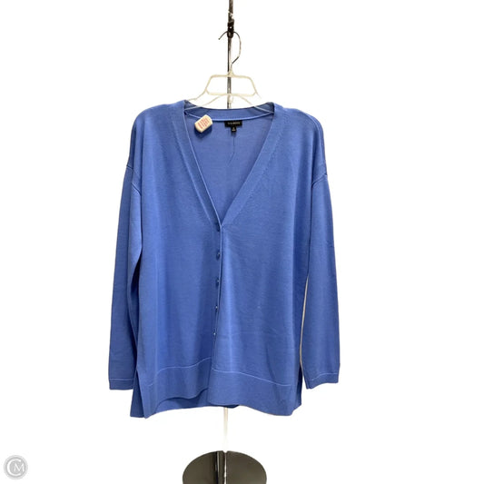 Sweater Cardigan By Talbots In Blue, Size: M