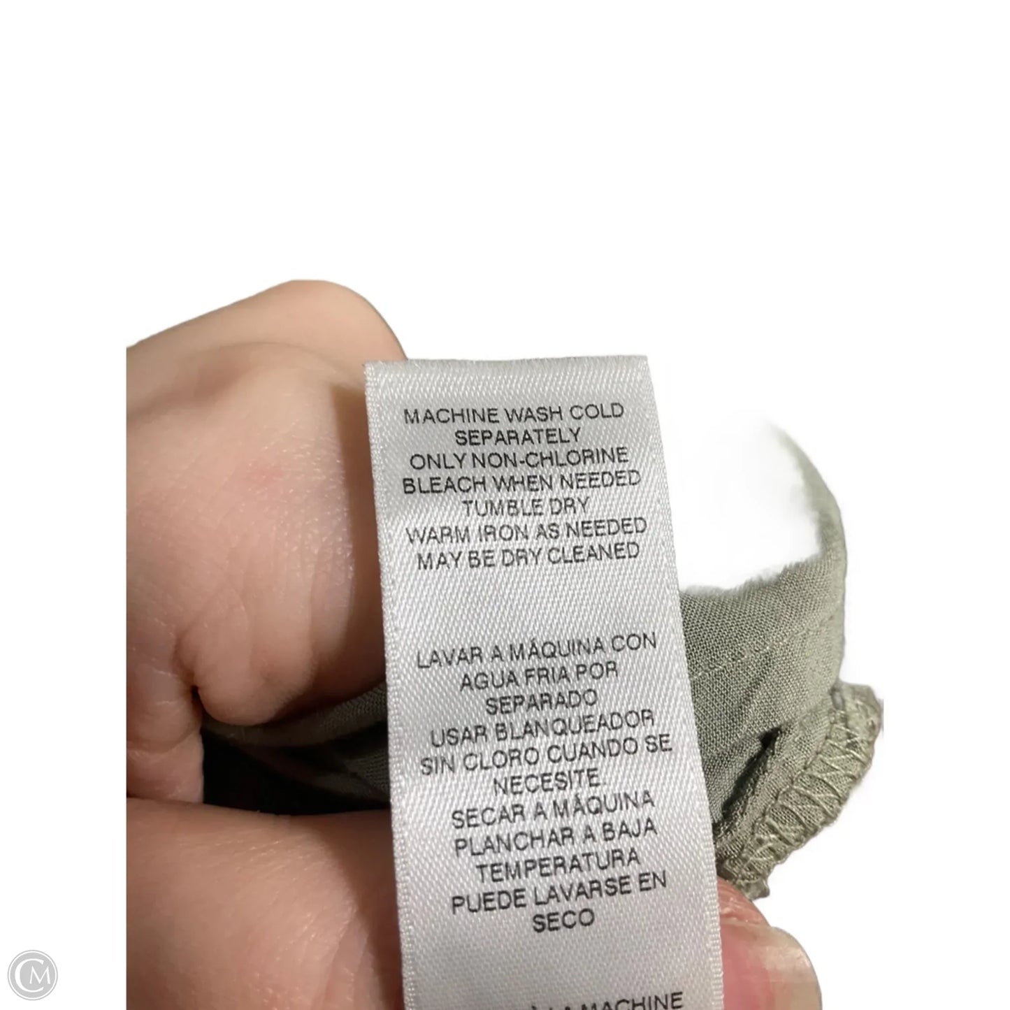 Blouse Long Sleeve By Chicos In Green, Size: M