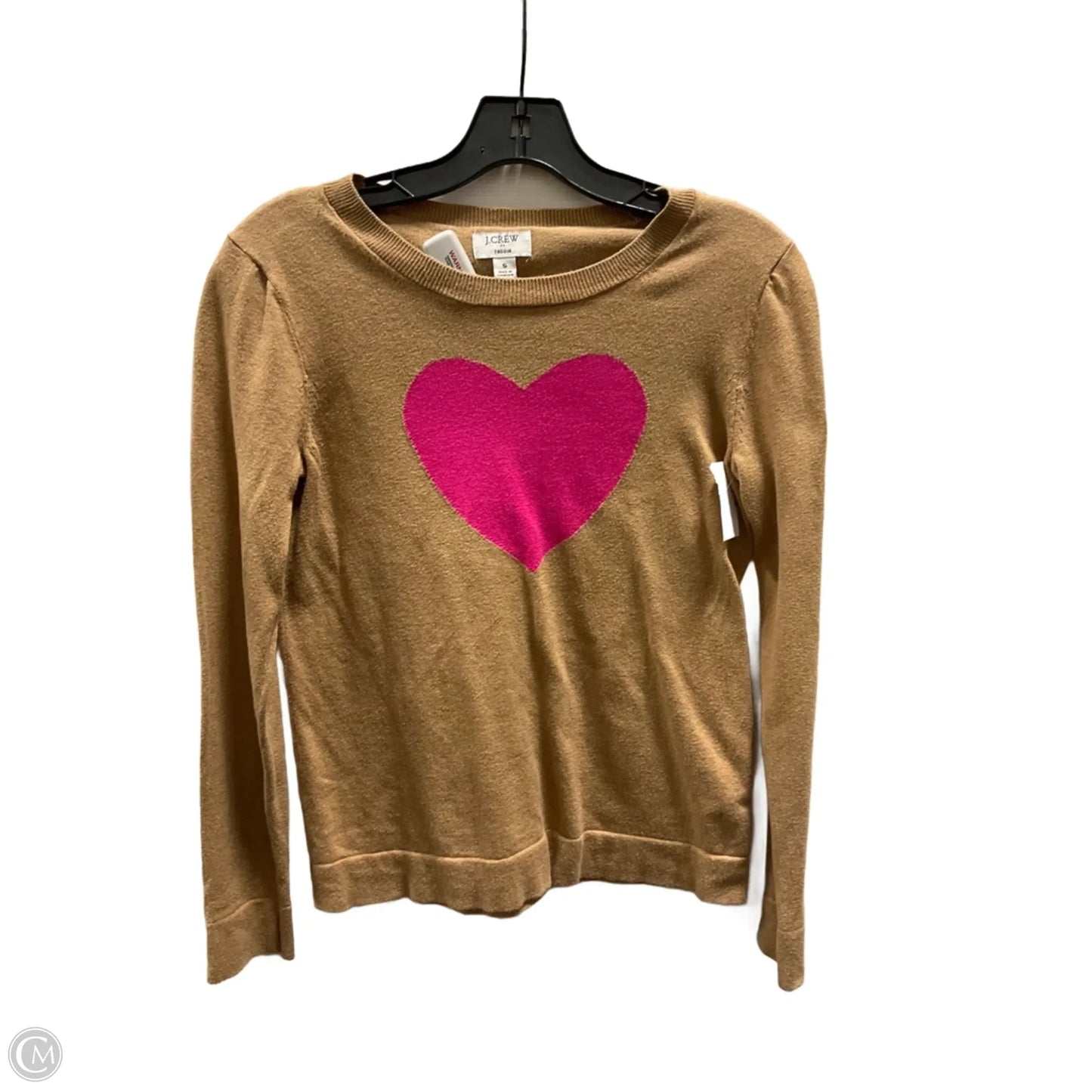 Top Long Sleeve By J. Crew In Pink & Tan, Size: S