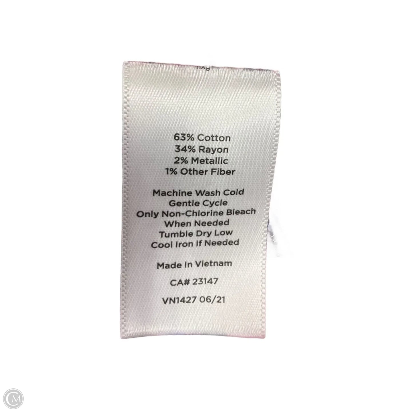 Blouse Long Sleeve By Talbots In Blue & Pink, Size: M