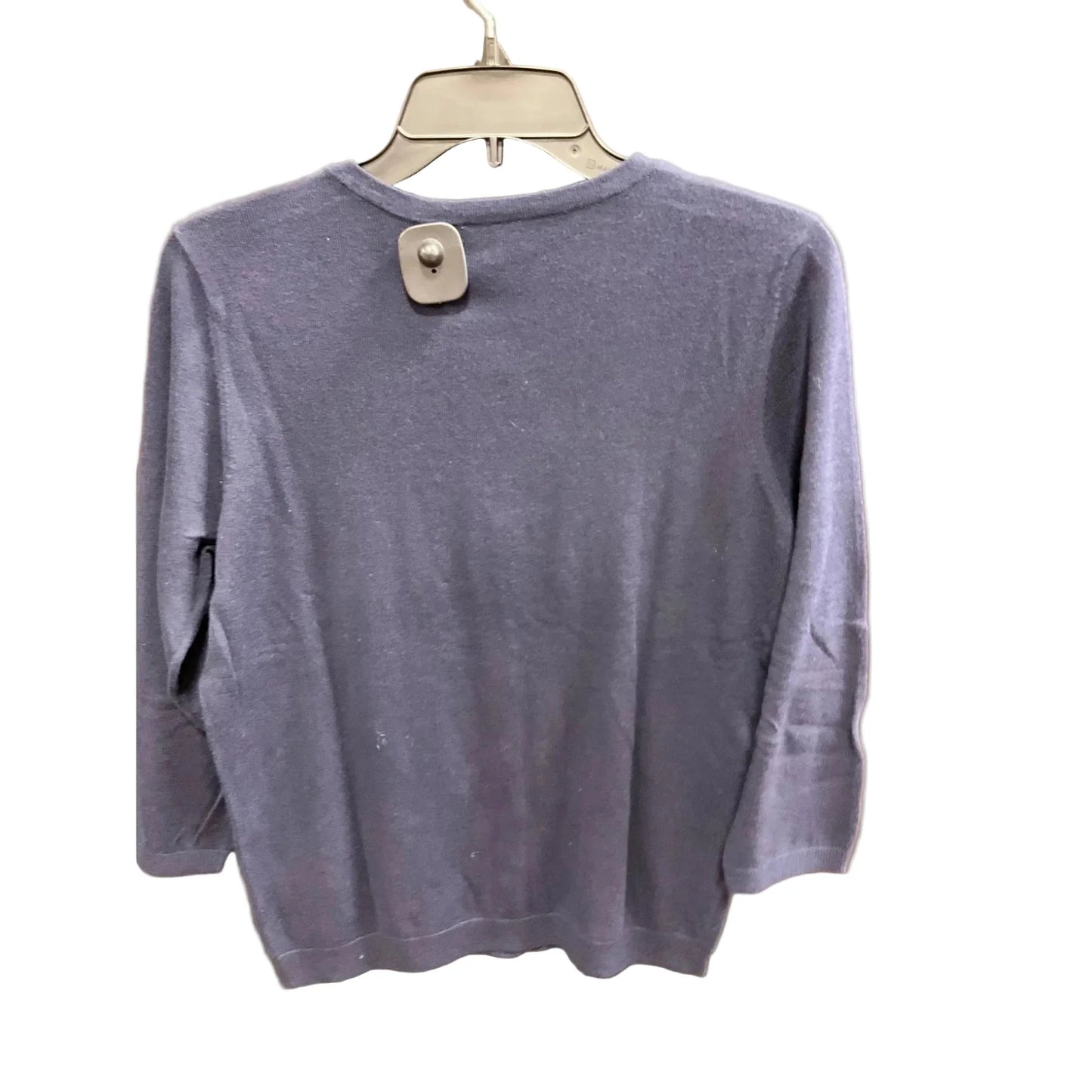 Sweater Cardigan By Talbots In Blue & Green, Size: M