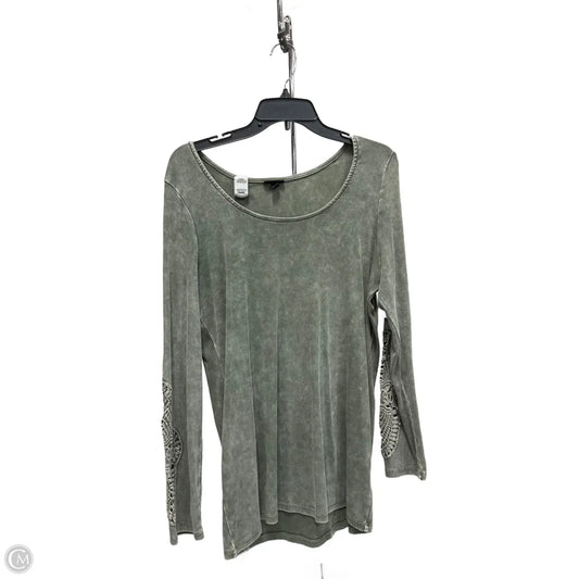 Top Long Sleeve By Torrid In Green, Size: 1x