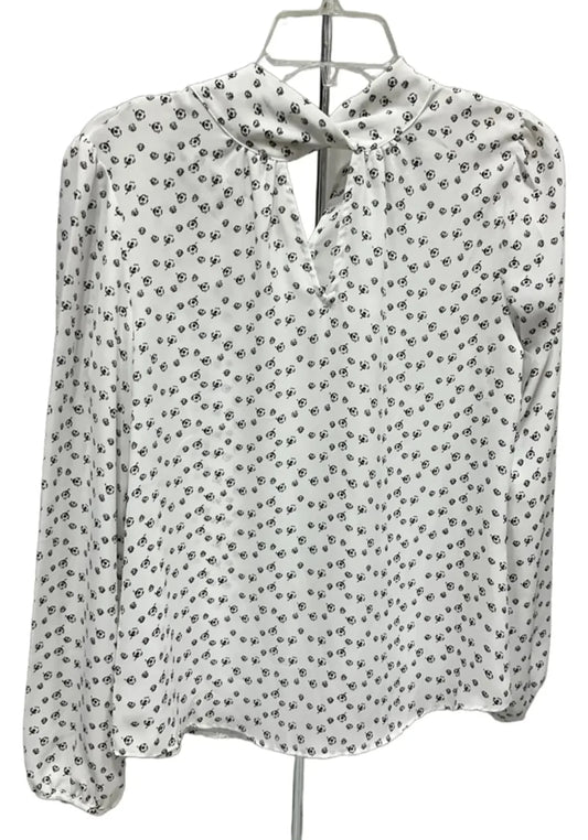 Top Long Sleeve By White House Black Market In Black & White, Size: 2