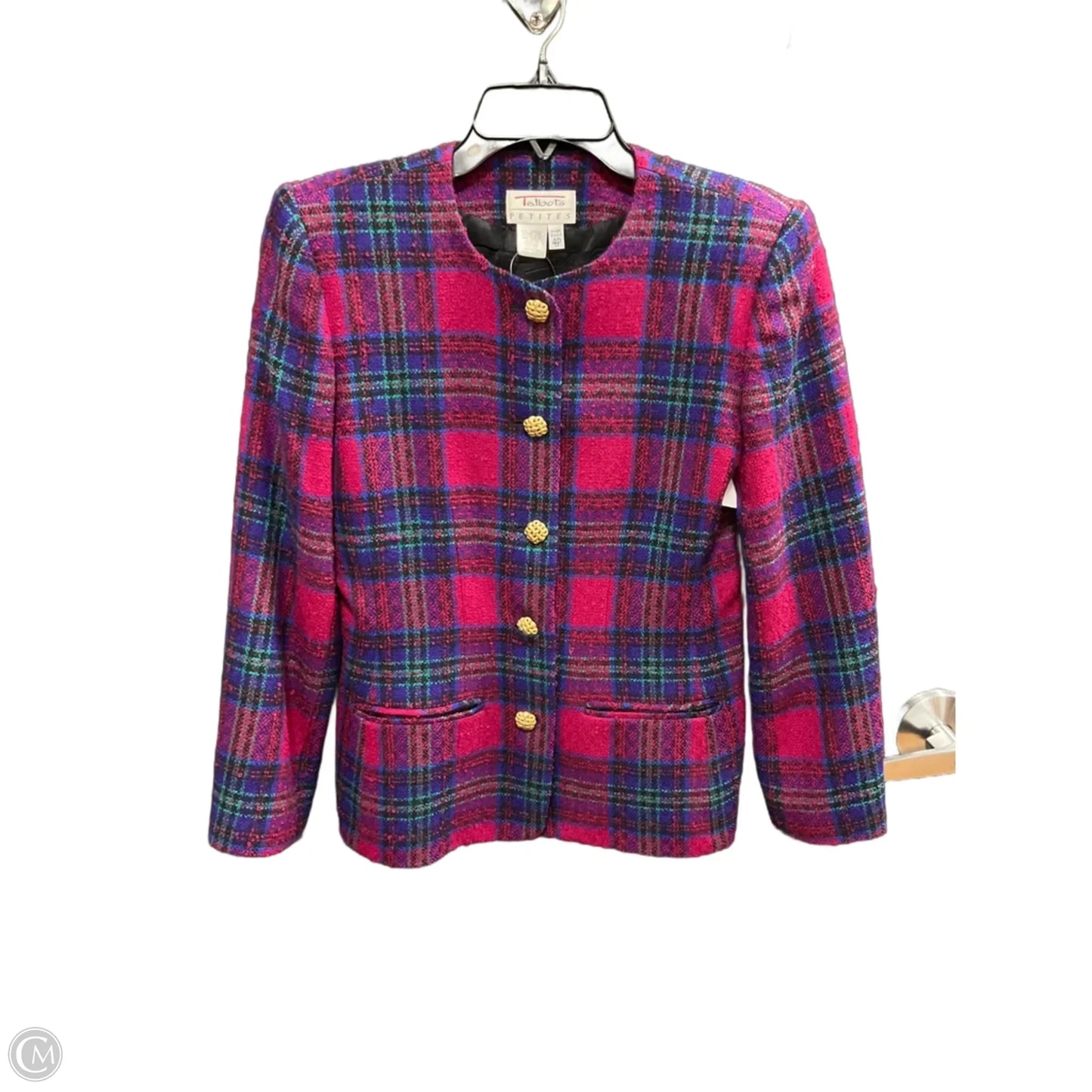 Jacket Other By Talbots In Blue & Pink, Size: 4