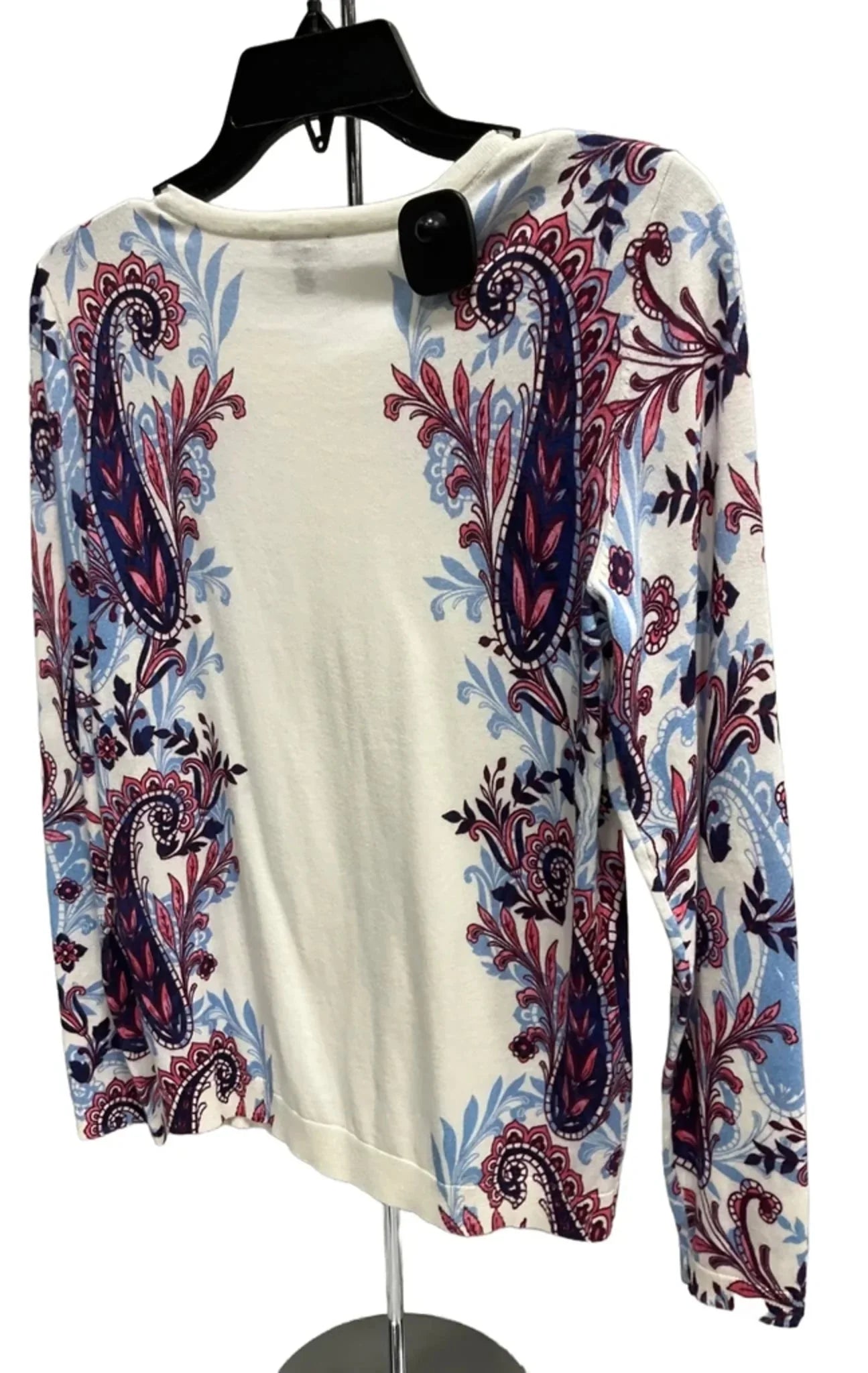 Cardigan By Talbots In Paisley Print, Size: S