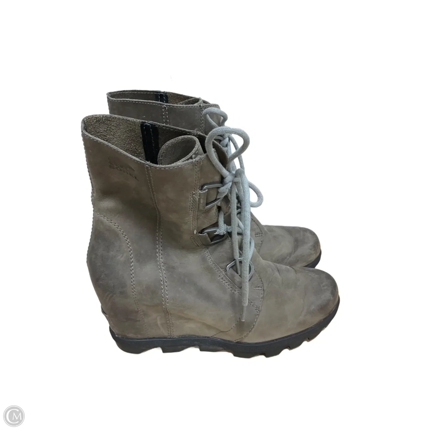 Boots Ankle Heels By Sorel In Green, Size: 9