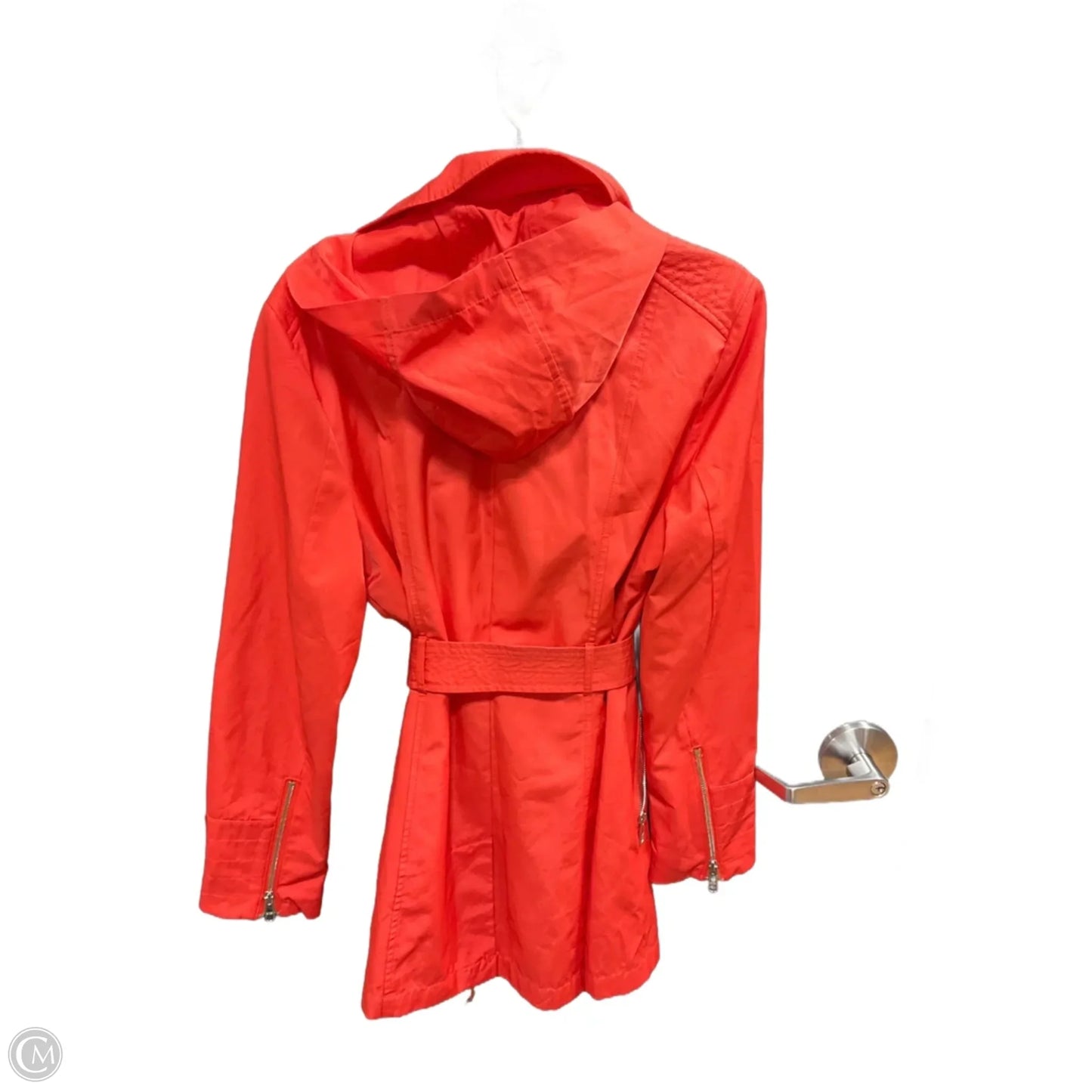 Coat Raincoat By Black Rivet In Orange, Size: Xl