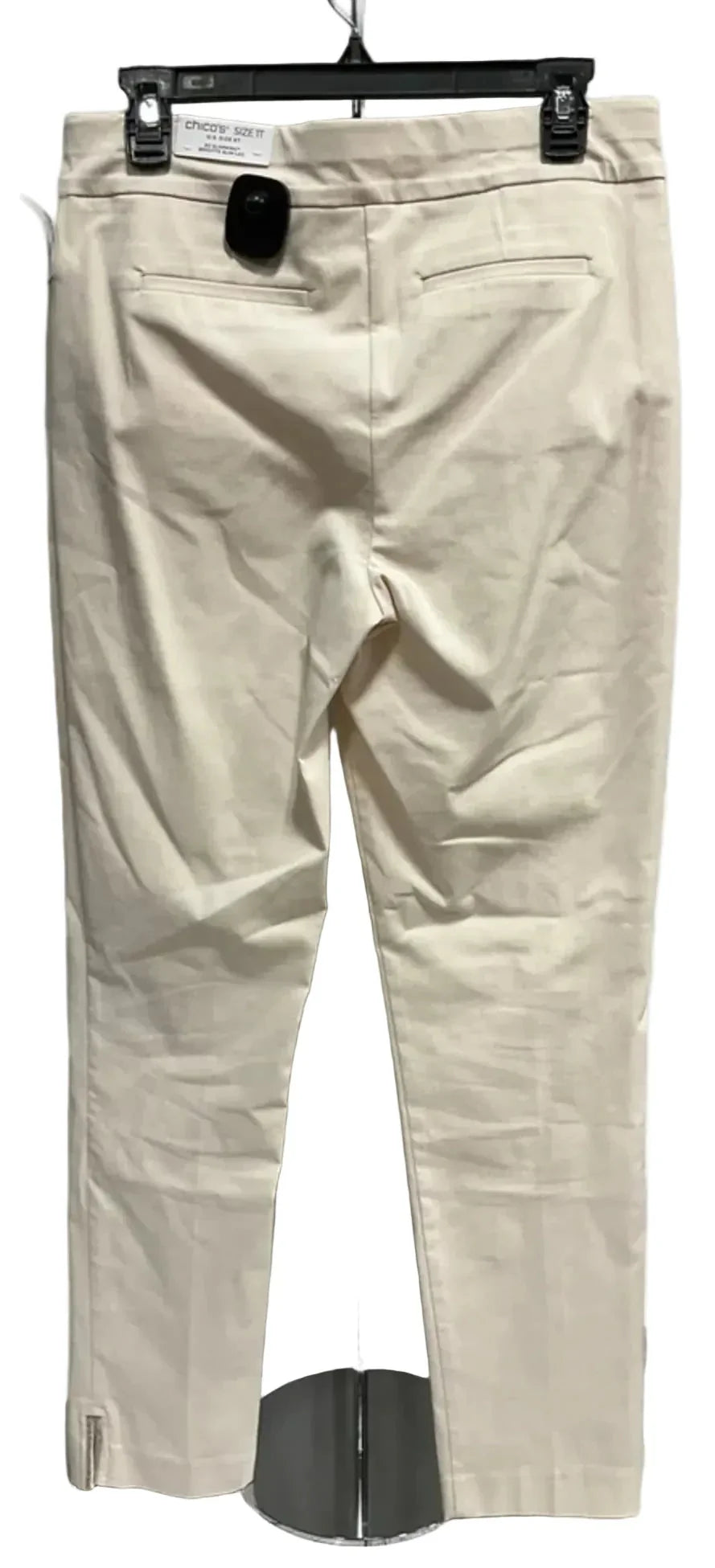 Pants Dress By Chicos In Cream & Silver, Size: 8