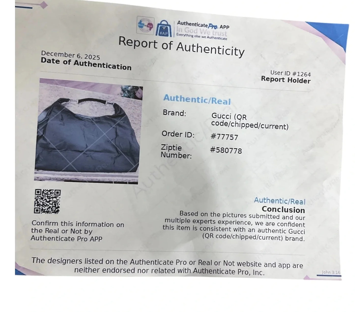 Tote Luxury Designer By Gucci, Size: Large