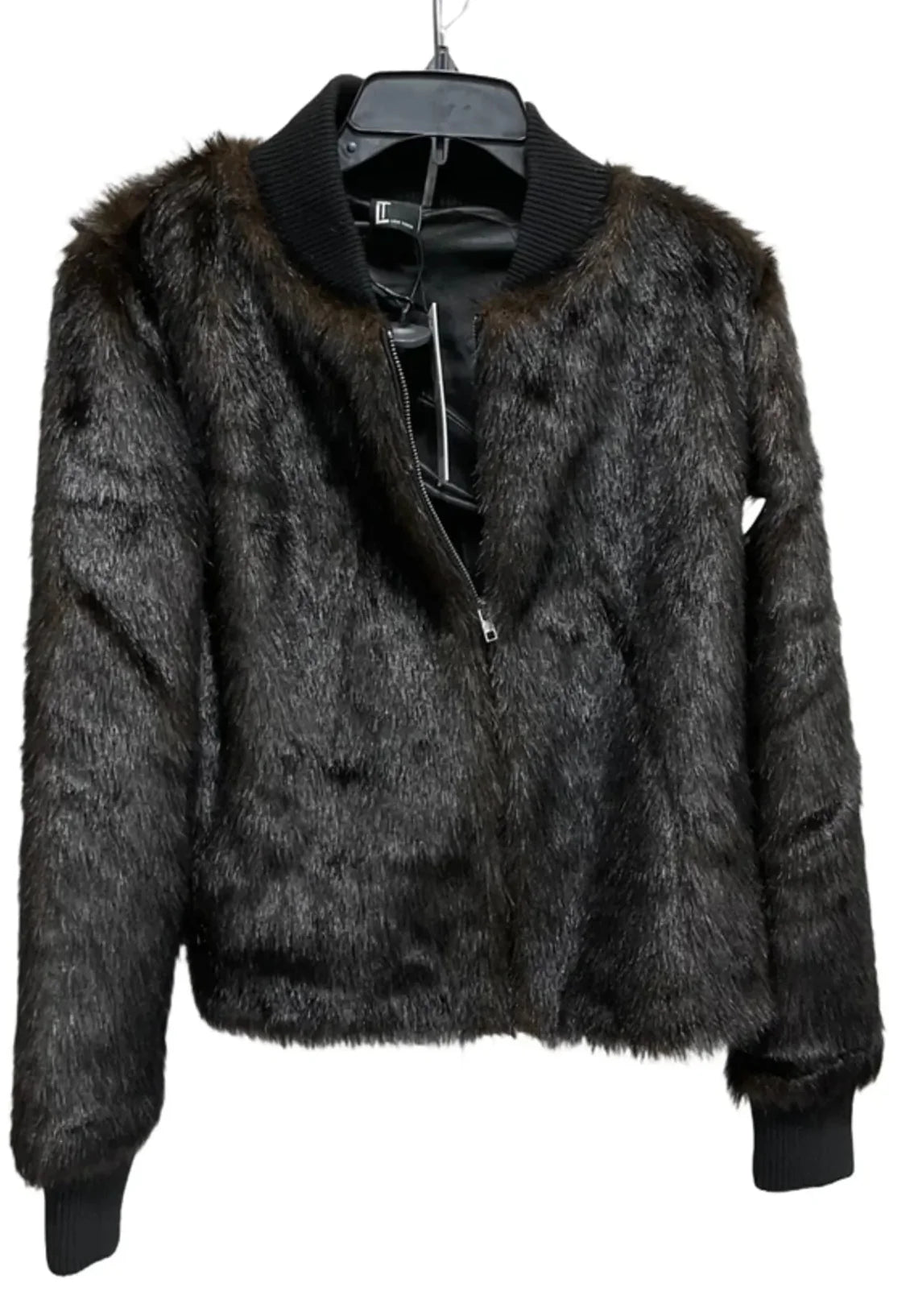 Jacket Faux Fur & Sherpa By Cma In Brown, Size: M