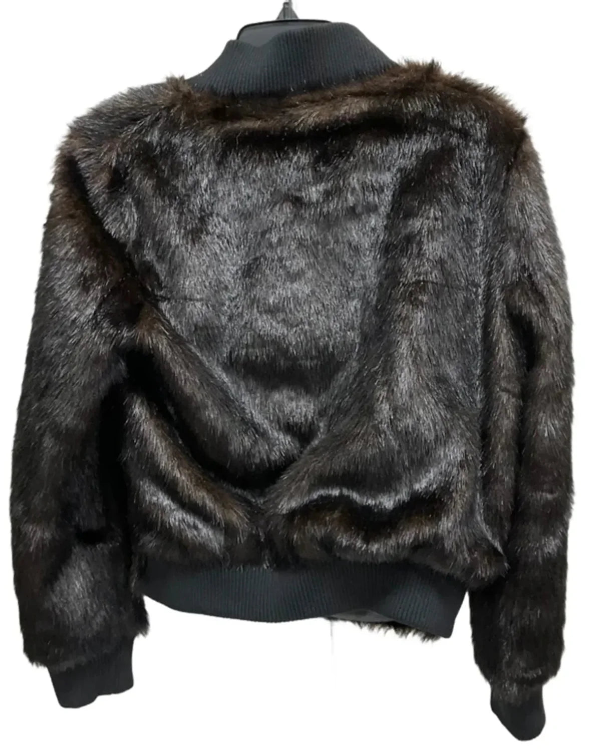 Jacket Faux Fur & Sherpa By Cma In Brown, Size: M