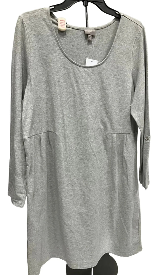 Dress Casual Midi By J. Jill In Grey, Size: L