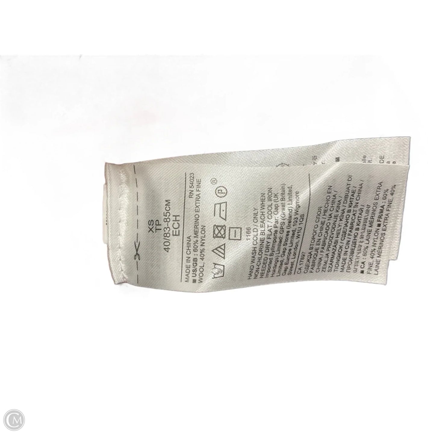 Top Long Sleeve By Banana Republic In Orange & Pink, Size: Xs